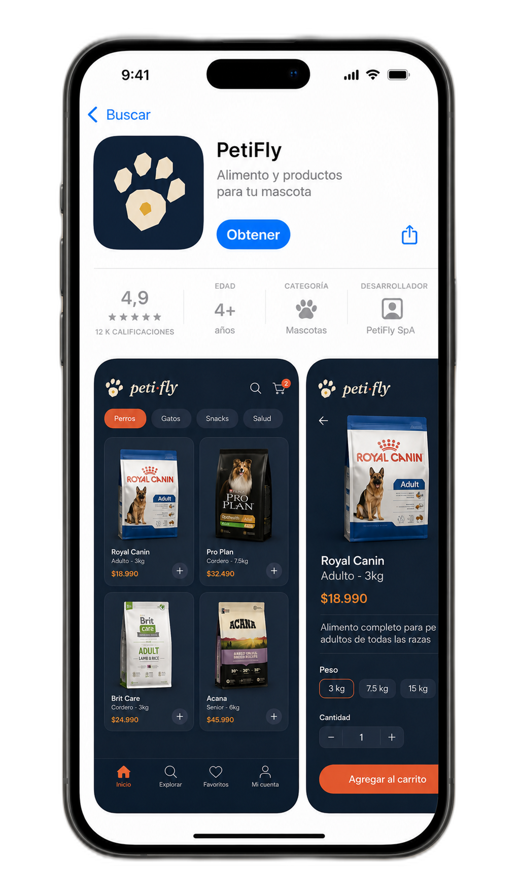 Petifly en la App Store